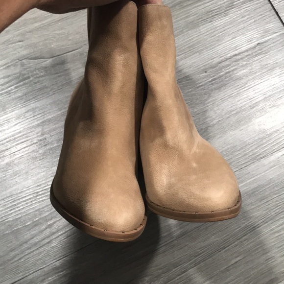 Dr. Scholl’s New Original Collection Mania Toasted Coconut Leather Wedge Boots - Picture 5 of 10